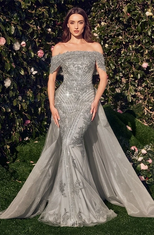 Model wearing an Evening Dress