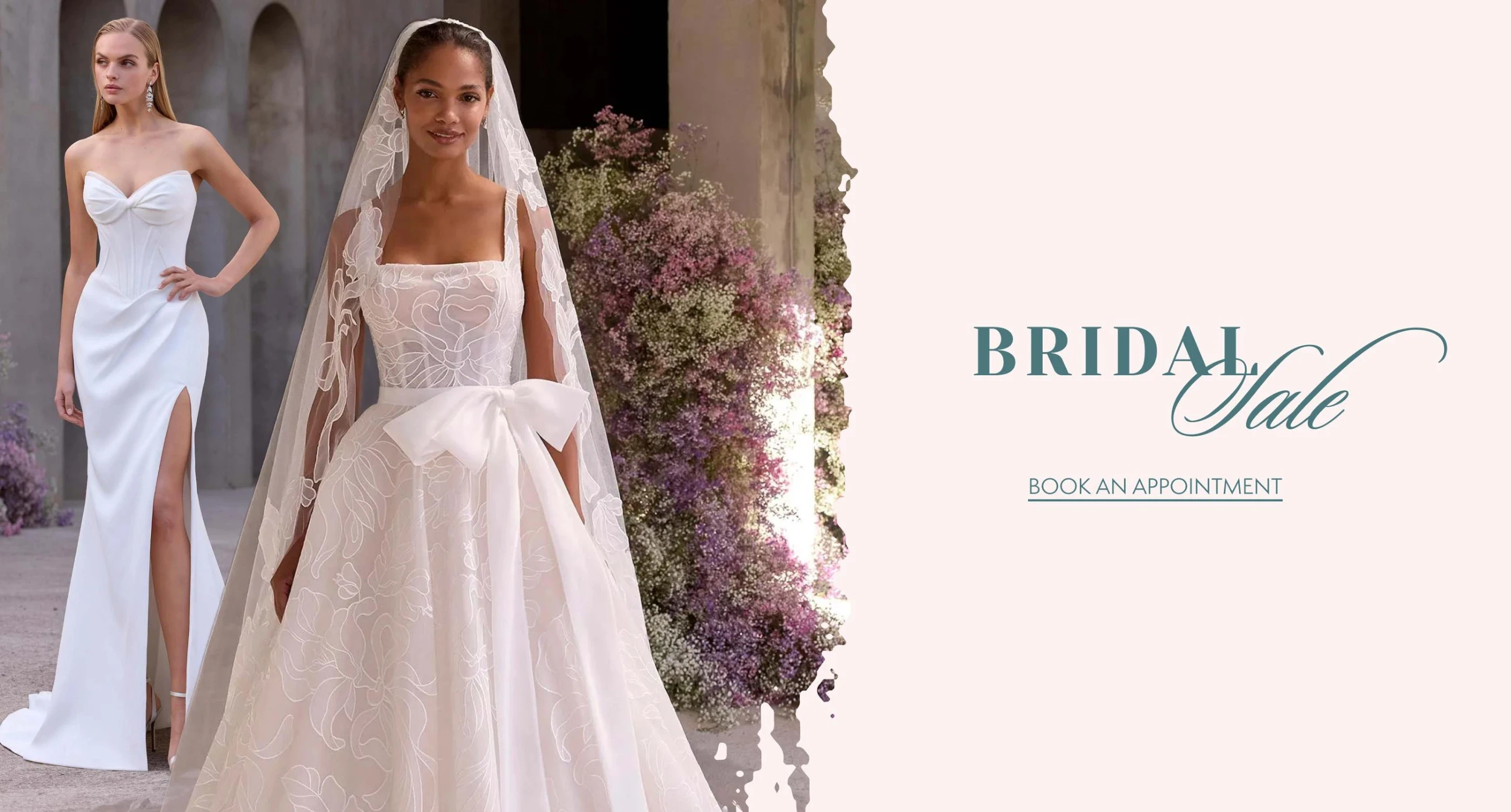 Bridal Sale event, desktop banner